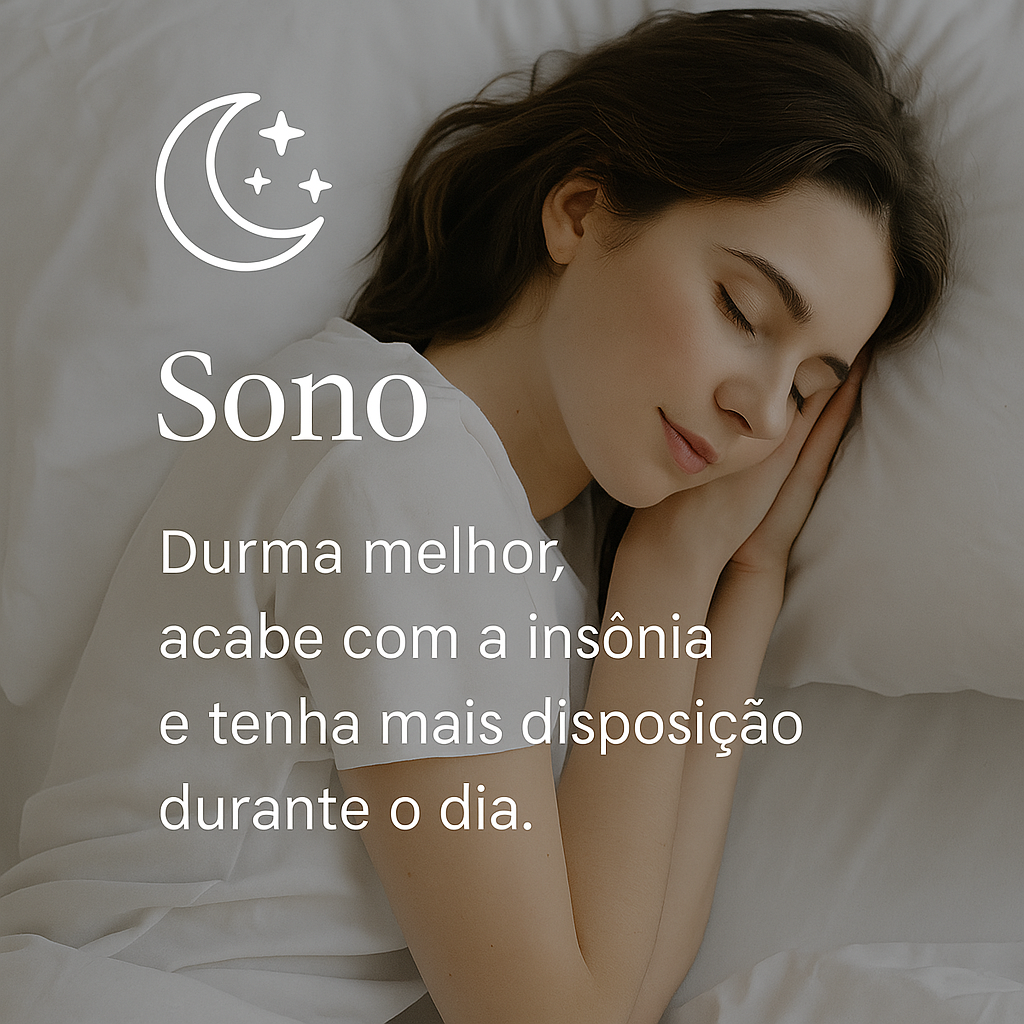 Mulher dormindo profundamente em ambiente calmo, representando melhora do sono e qualidade de vida após avaliação médica.